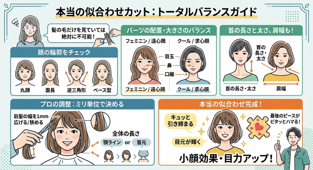 ヘアスタイルの本当の似合わせ