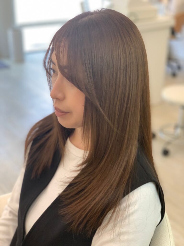 髪質改善＆ニューヨークドライカットでサラサラ・ツヤツヤです。